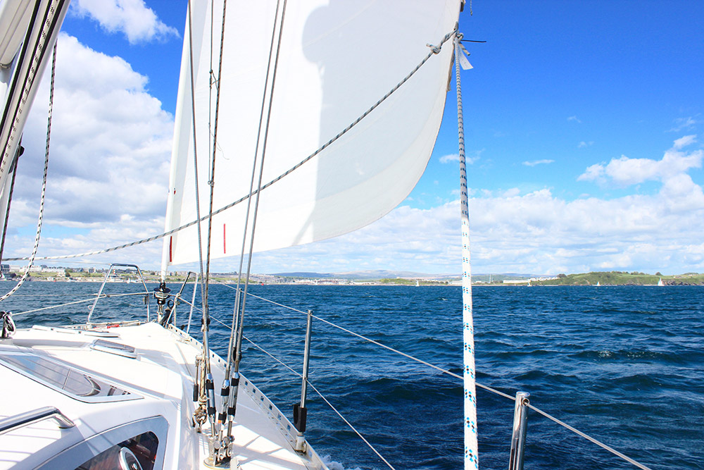 boat trip sail Plymouth sound yacht